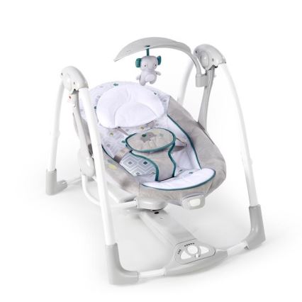 Ingenuity - Dondolo vibrante per bambini con melodia 2in1 NASH 4xLR20