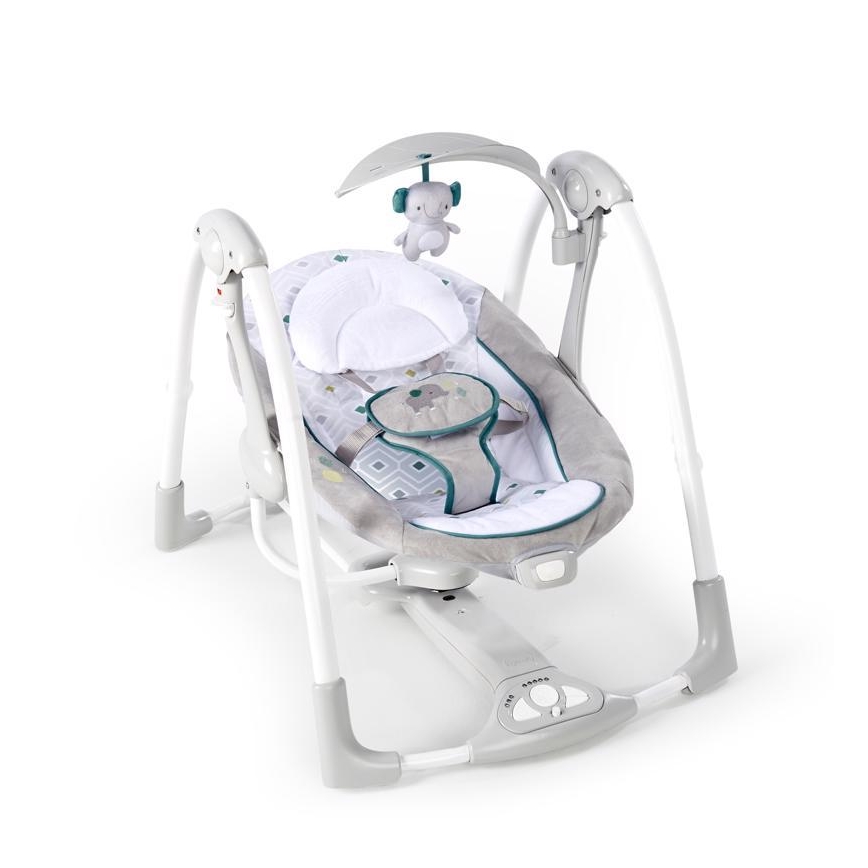 Ingenuity - Dondolo vibrante per bambini con melodia 2in1 NASH 4xLR20