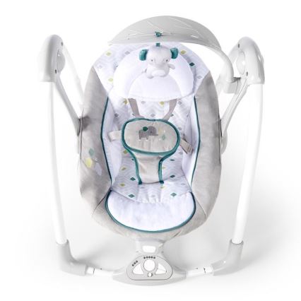 Ingenuity - Dondolo vibrante per bambini con melodia 2in1 NASH 4xLR20