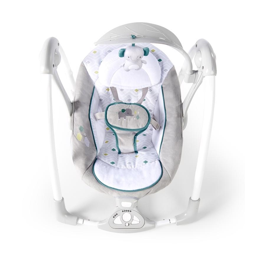 Ingenuity - Dondolo vibrante per bambini con melodia 2in1 NASH 4xLR20