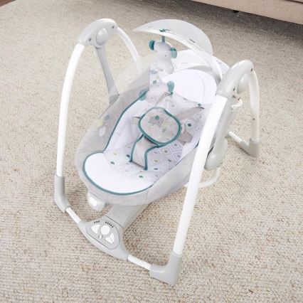 Ingenuity - Dondolo vibrante per bambini con melodia 2in1 NASH 4xLR20