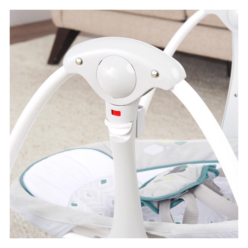 Ingenuity - Dondolo vibrante per bambini con melodia 2in1 NASH 4xLR20