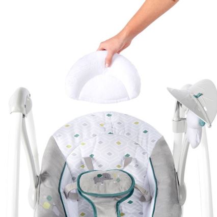 Ingenuity - Dondolo vibrante per bambini con melodia 2in1 NASH 4xLR20