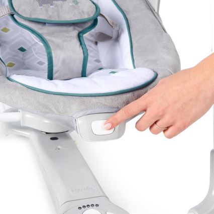 Ingenuity - Dondolo vibrante per bambini con melodia 2in1 NASH 4xLR20
