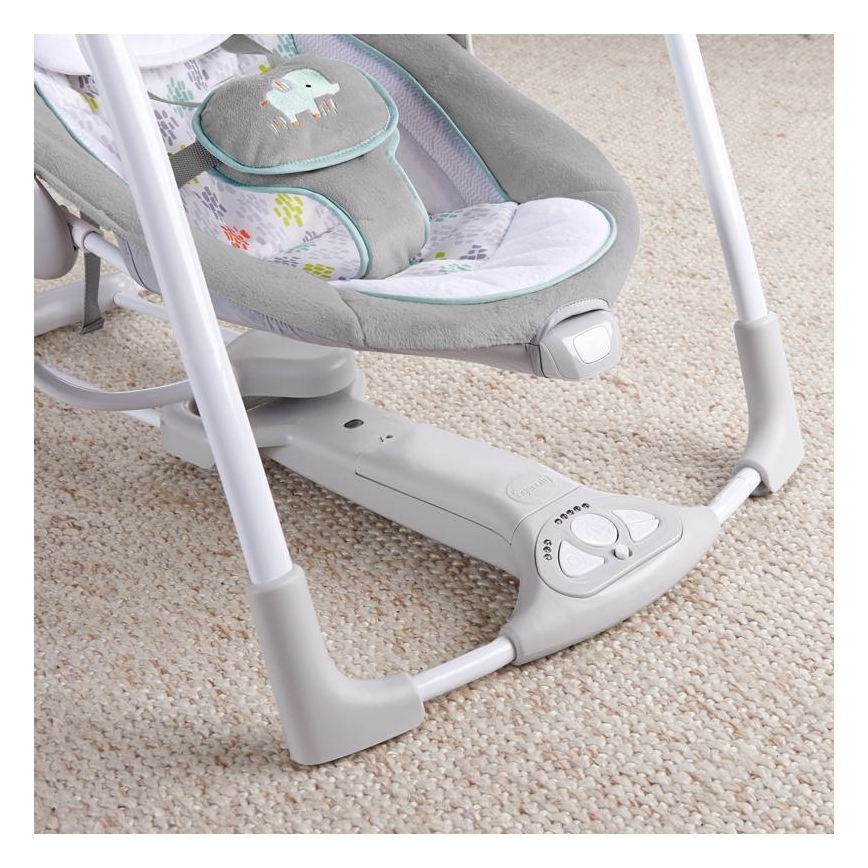 Ingenuity - Dondolo vibrante per bambini con melodia 2in1 WIMBERLY 4xD + 1xC