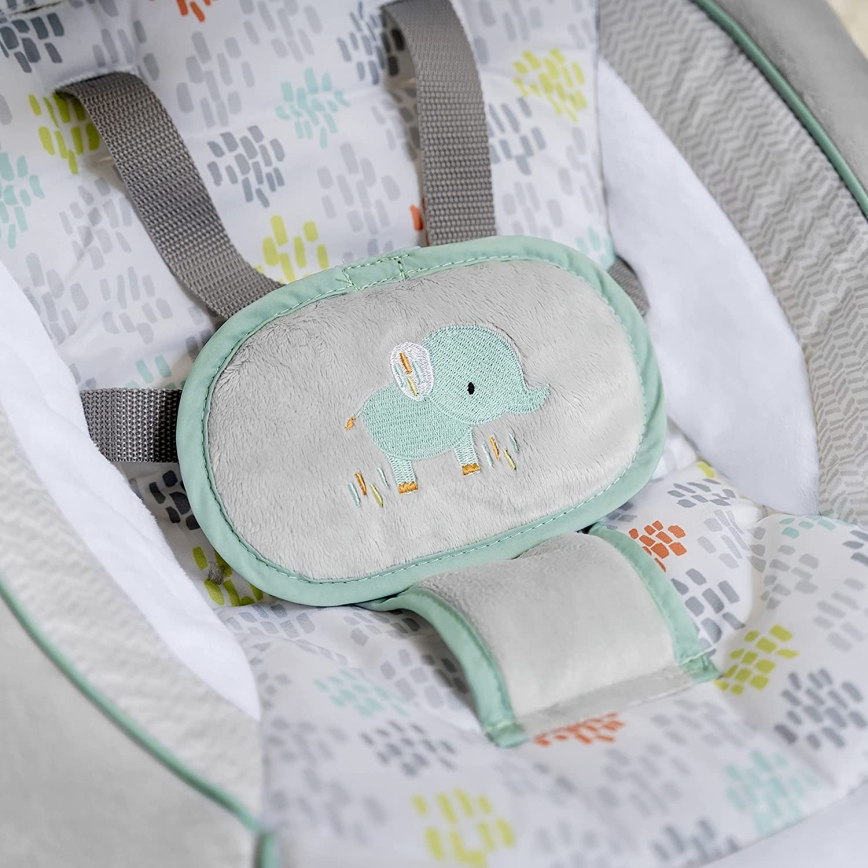 Ingenuity - Dondolo vibrante per bambini con melodia 2in1 WIMBERLY 4xD + 1xC