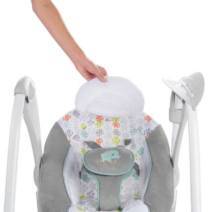 Ingenuity - Dondolo vibrante per bambini con melodia 2in1 WIMBERLY 4xD + 1xC