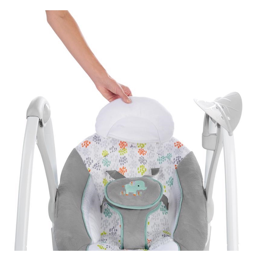 Ingenuity - Dondolo vibrante per bambini con melodia 2in1 WIMBERLY 4xD + 1xC