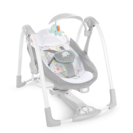 Ingenuity - Dondolo vibrante per bambini con melodia 2in1 WIMBERLY 4xD + 1xC