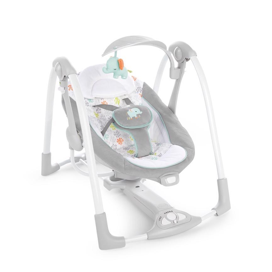Ingenuity - Dondolo vibrante per bambini con melodia 2in1 WIMBERLY 4xD + 1xC