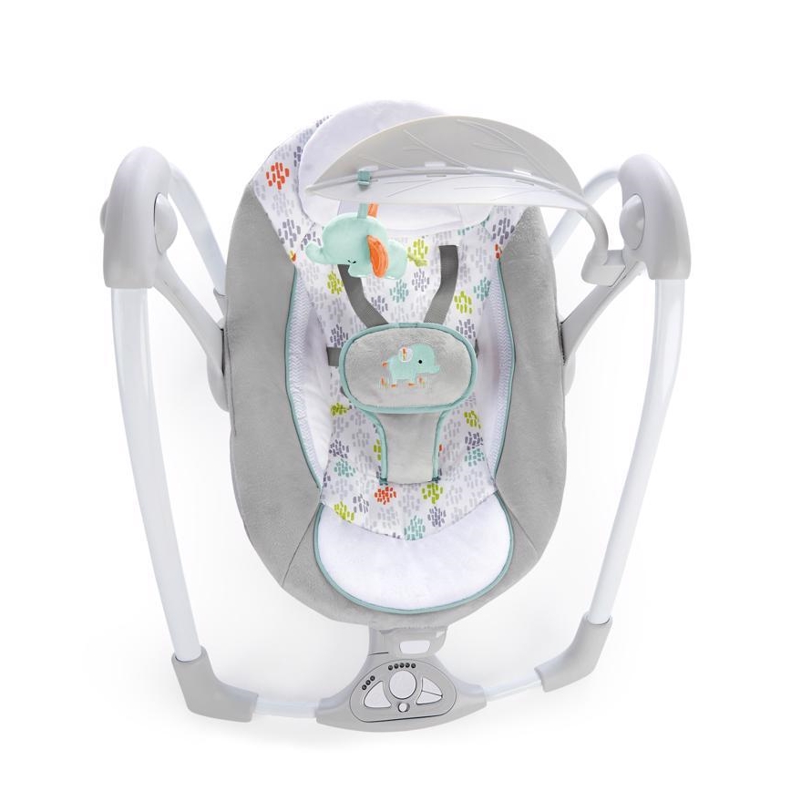 Ingenuity - Dondolo vibrante per bambini con melodia 2in1 WIMBERLY 4xD + 1xC