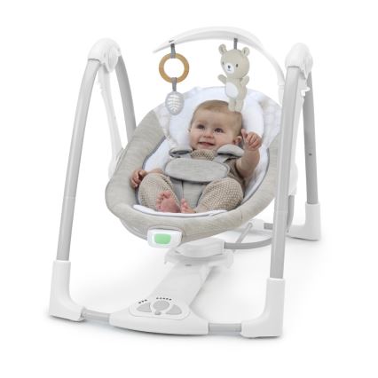 Ingenuity - Dondolo vibrante per bambini con melodia 2in1 WYNN