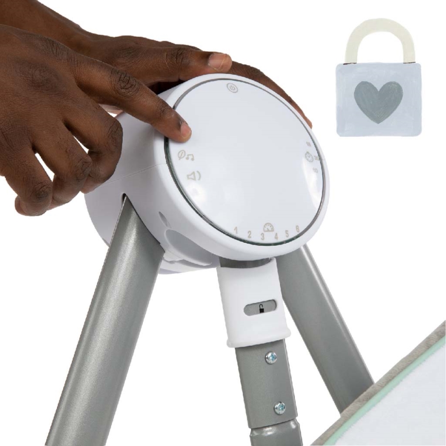 Ingenuity - Dondolo vibrante per bambini con melodia ANYWAY SWAY 4xLR14