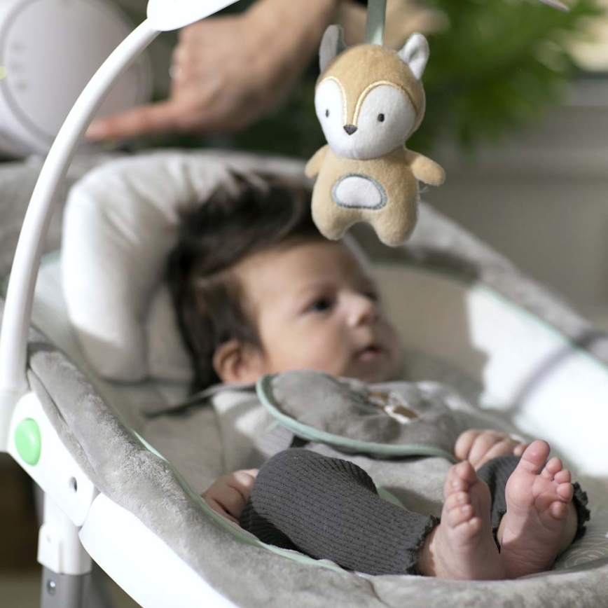 Ingenuity - Dondolo vibrante per bambini con melodia ANYWAY SWAY RAY 4xLR14