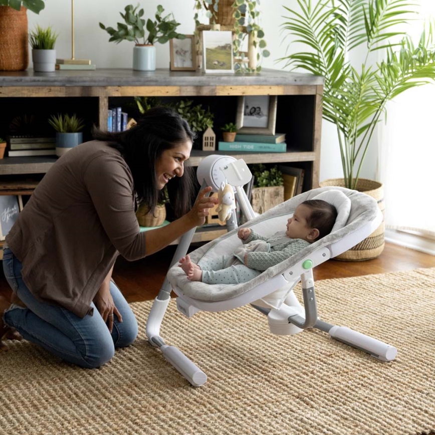 Ingenuity - Dondolo vibrante per bambini con melodia ANYWAY SWAY RAY 4xLR14