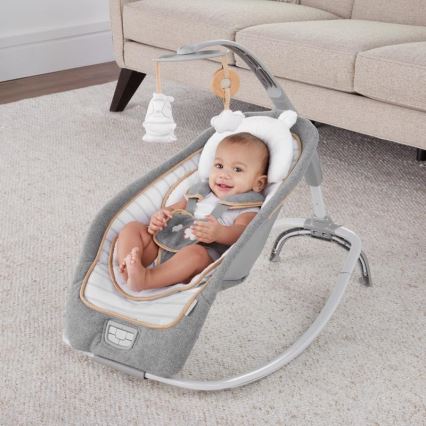 Ingenuity - Dondolo vibrante per bambini con melodia  BOUTIQUE 3xLR14