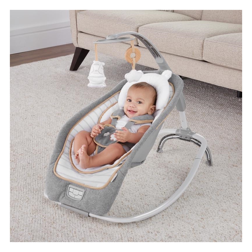 Ingenuity - Dondolo vibrante per bambini con melodia  BOUTIQUE 3xLR14