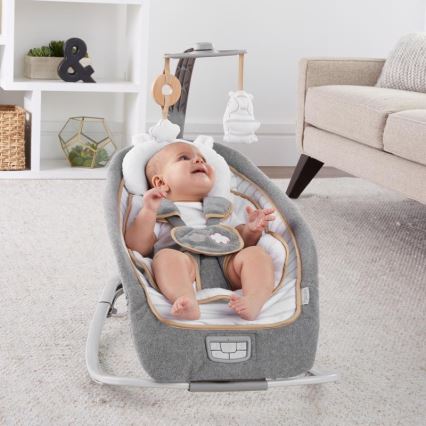 Ingenuity - Dondolo vibrante per bambini con melodia  BOUTIQUE 3xLR14