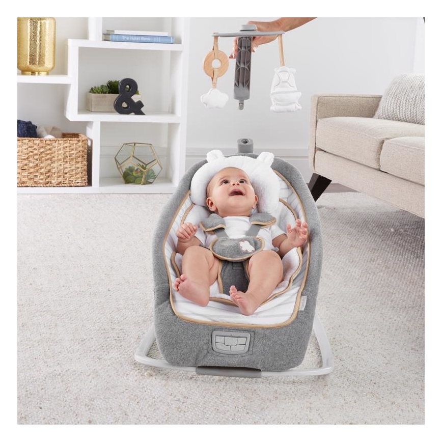 Ingenuity - Dondolo vibrante per bambini con melodia  BOUTIQUE 3xLR14