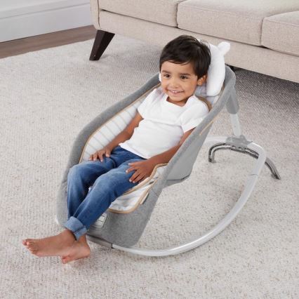 Ingenuity - Dondolo vibrante per bambini con melodia  BOUTIQUE 3xLR14