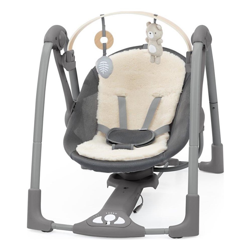 Ingenuity - Dondolo vibrante per bambini con melodia EVERY SEASON 3xC grigio