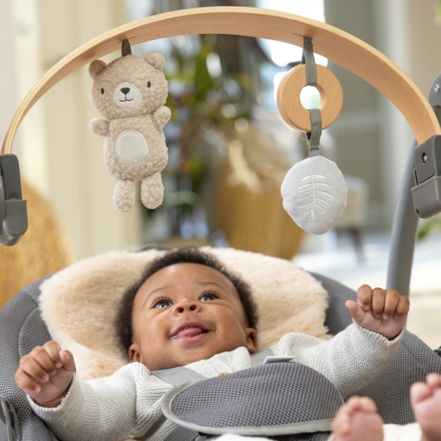 Ingenuity - Dondolo vibrante per bambini con melodia EVERY SEASON 3xC grigio