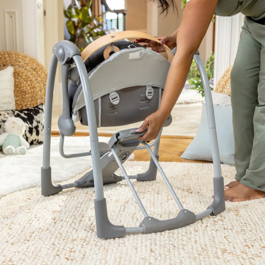 Ingenuity - Dondolo vibrante per bambini con melodia EVERY SEASON 3xC grigio
