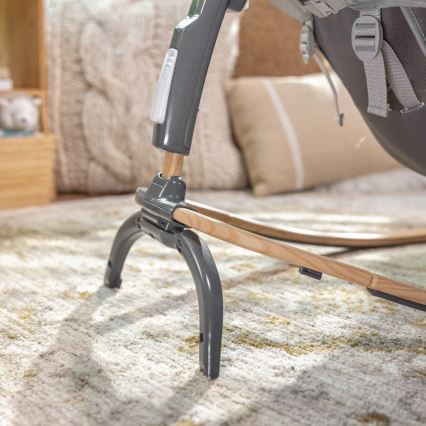 Ingenuity - Lettino vibrante per bambini con melodia EVERY SEASON WESLEY 3xC grigio