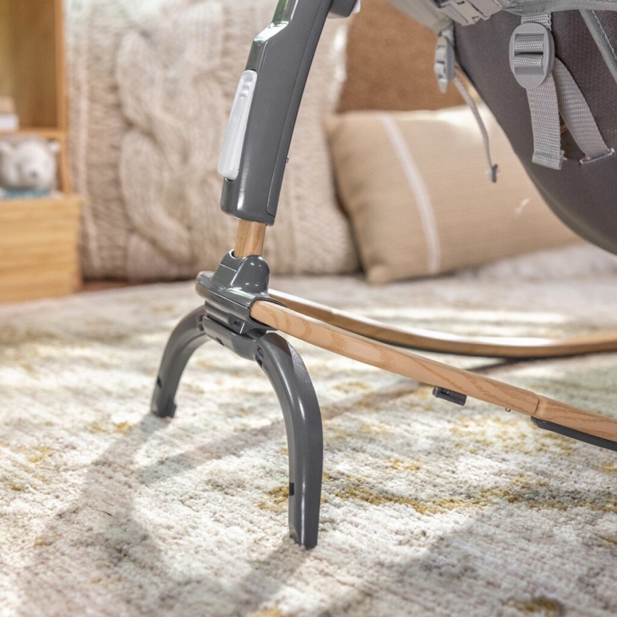 Ingenuity - Lettino vibrante per bambini con melodia EVERY SEASON WESLEY 3xC grigio