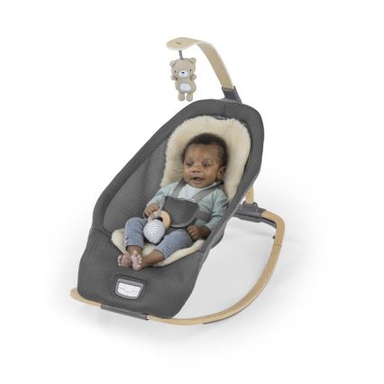 Ingenuity - Lettino vibrante per bambini con melodia EVERY SEASON WESLEY 3xC grigio