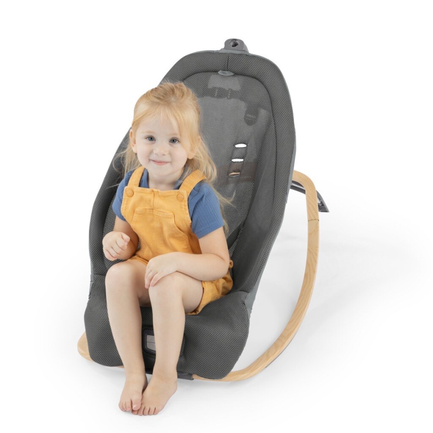 Ingenuity - Lettino vibrante per bambini con melodia EVERY SEASON WESLEY 3xC grigio