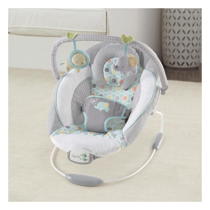 Ingenuity - Lettino vibrante per bambini con melodia MORRISON 3xC