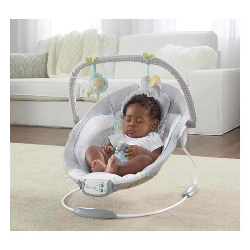Ingenuity - Lettino vibrante per bambini con melodia MORRISON 3xC
