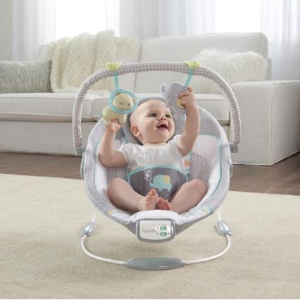 Ingenuity - Lettino vibrante per bambini con melodia MORRISON 3xC