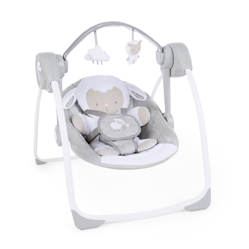 Ingenuity - Per bambini altalena con melodia CUDDLE LAMB 4xLR14