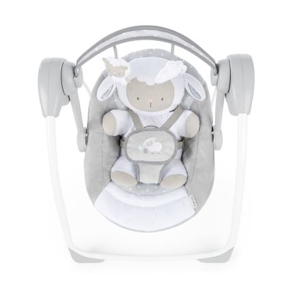 Ingenuity - Per bambini altalena con melodia CUDDLE LAMB 4xLR14