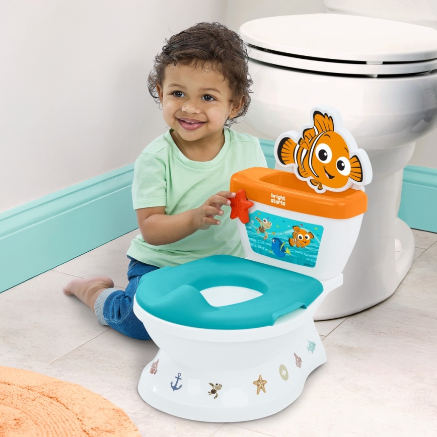 Ingenuity - Vasino per bambini con suoni MY SIZE Finding Nemo 2xAAA