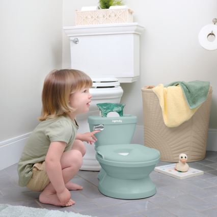 Ingenuity - Vasino per bambini MY SIZE con suoni, verde, 2xAAA