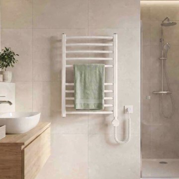 Instal Projekt - Radiatore elettrico da bagno AMBRE 300W 68x50 cm bianco