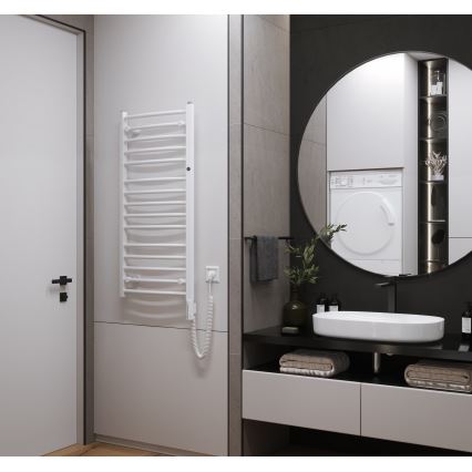 Instal Projekt - Scaldasalviette elettrico da bagno AMBRE 400W 103x50 cm bianco