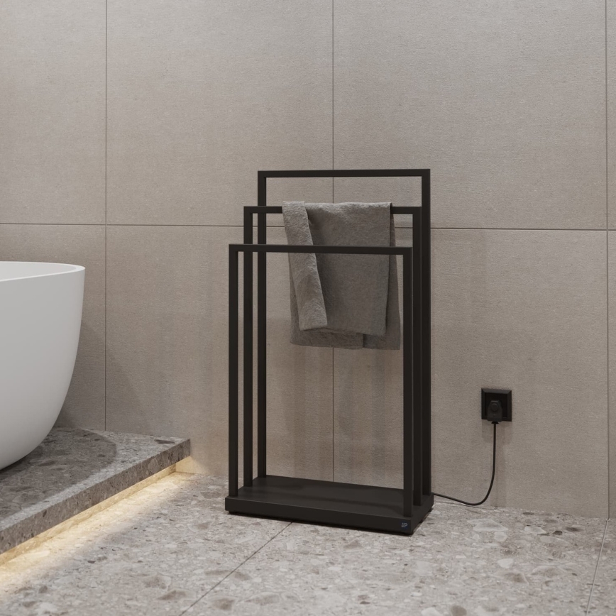 Instal Projekt - Scaldasalviette elettrico MOBE 105W 90x50 cm nero
