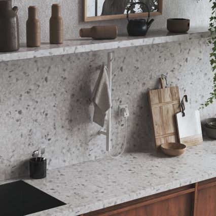 Instal Projekt - Scaldasalviette elettrico TUBIES 32W 60x9 cm bianco