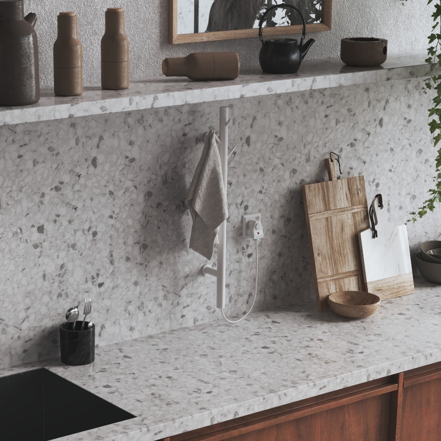 Instal Projekt - Scaldasalviette elettrico TUBIES 32W 60x9 cm bianco