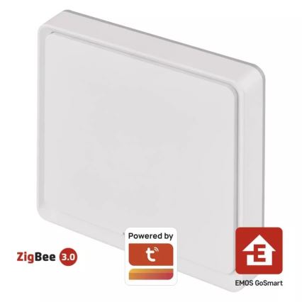 Interruttore 1 bottone GoSmart 1xCR2430 Tuya bianco