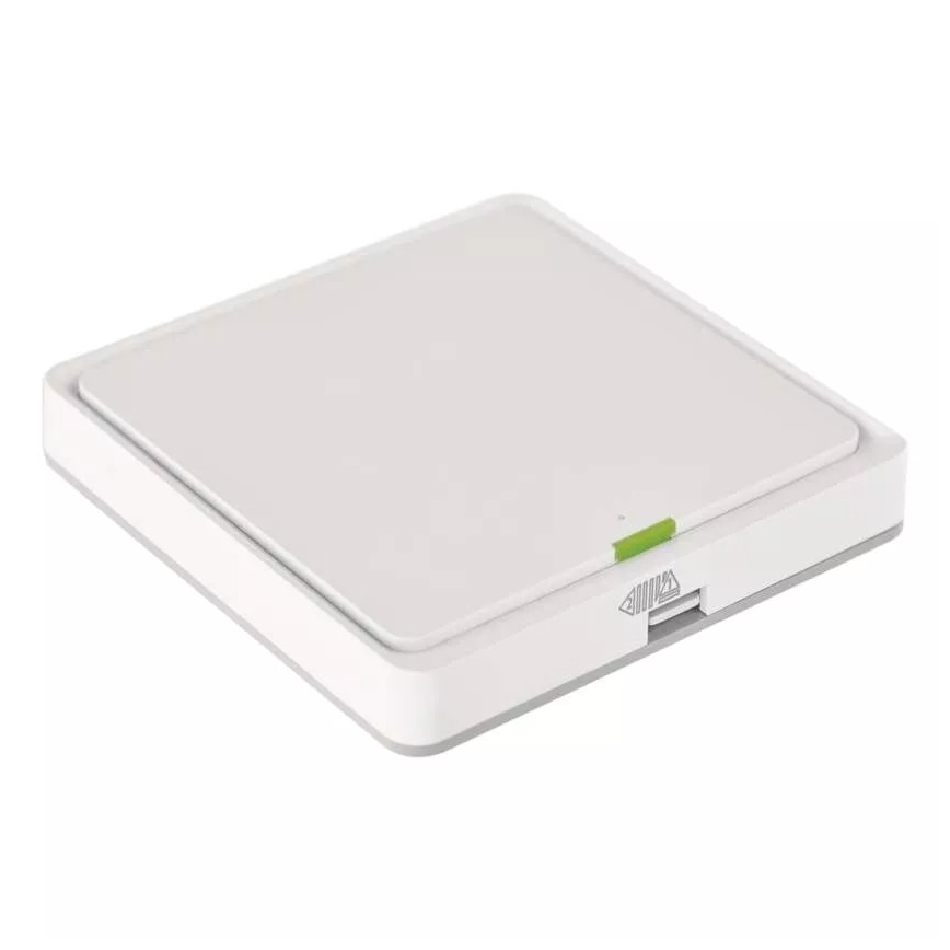 Interruttore 1 bottone GoSmart 1xCR2430 Tuya bianco