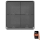 Interruttore 4 bottoni GoSmart 1xCR2430 Tuya nero