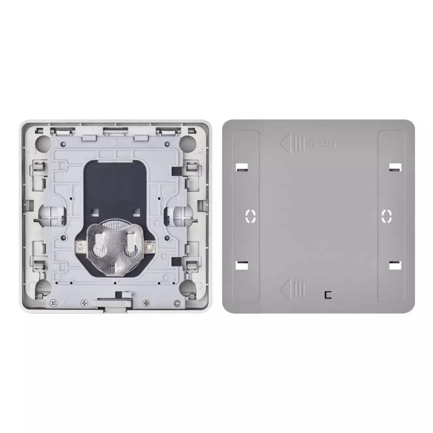 Interruttore 4 bottoni GoSmart 1xCR2430 Tuya nero