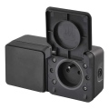Interruttore alternante con presa 250V/16A IP55