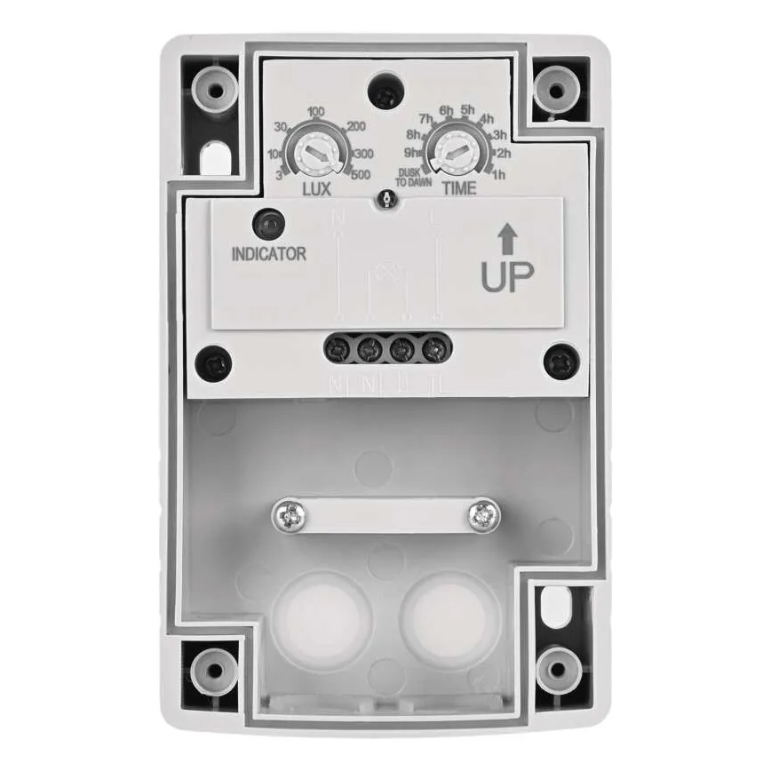 Interruttore crepuscolare 1800W/230V IP65 bianco