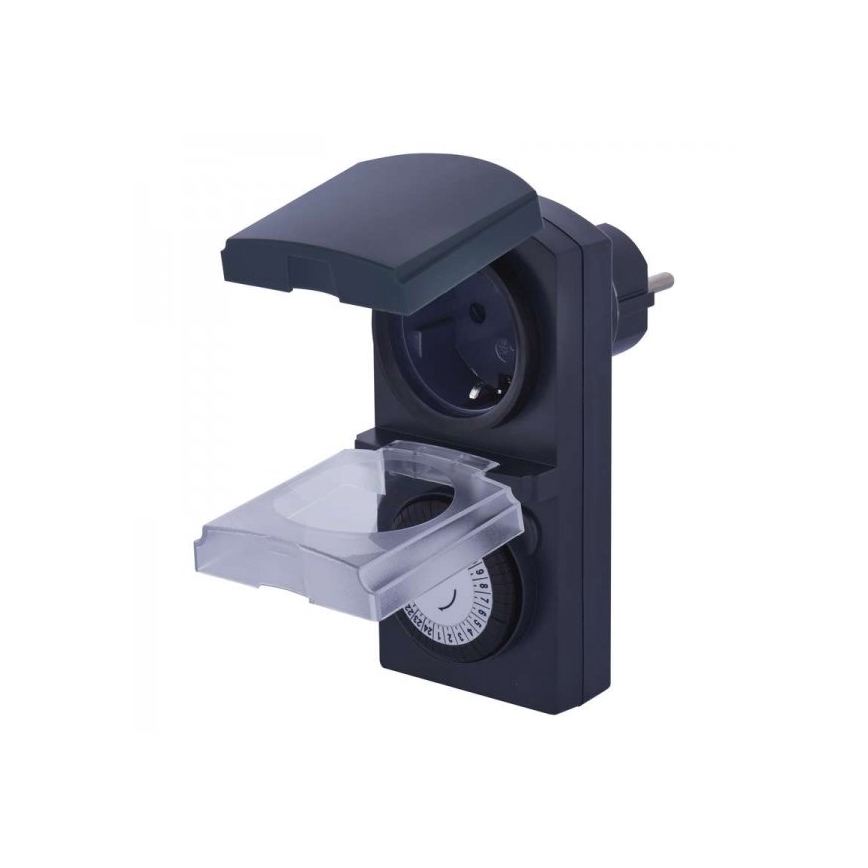 Interruttore meccanico da esterno con Timer  IP44 SCHUKO
